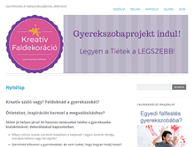 Tablet Screenshot of kreativ-faldekoracio.hu